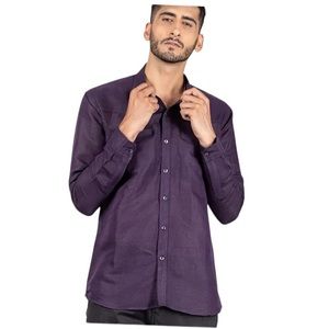 CJ Black Slim fit men’s button down shirt size small purple long sleeve pockets